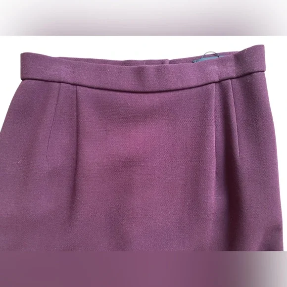 NWOT 90’s Purple Patricia Rhodes LONG PLEATED PENCIL BUBBLE HEM Maxi Skirt 4 - Picture 5 of 10